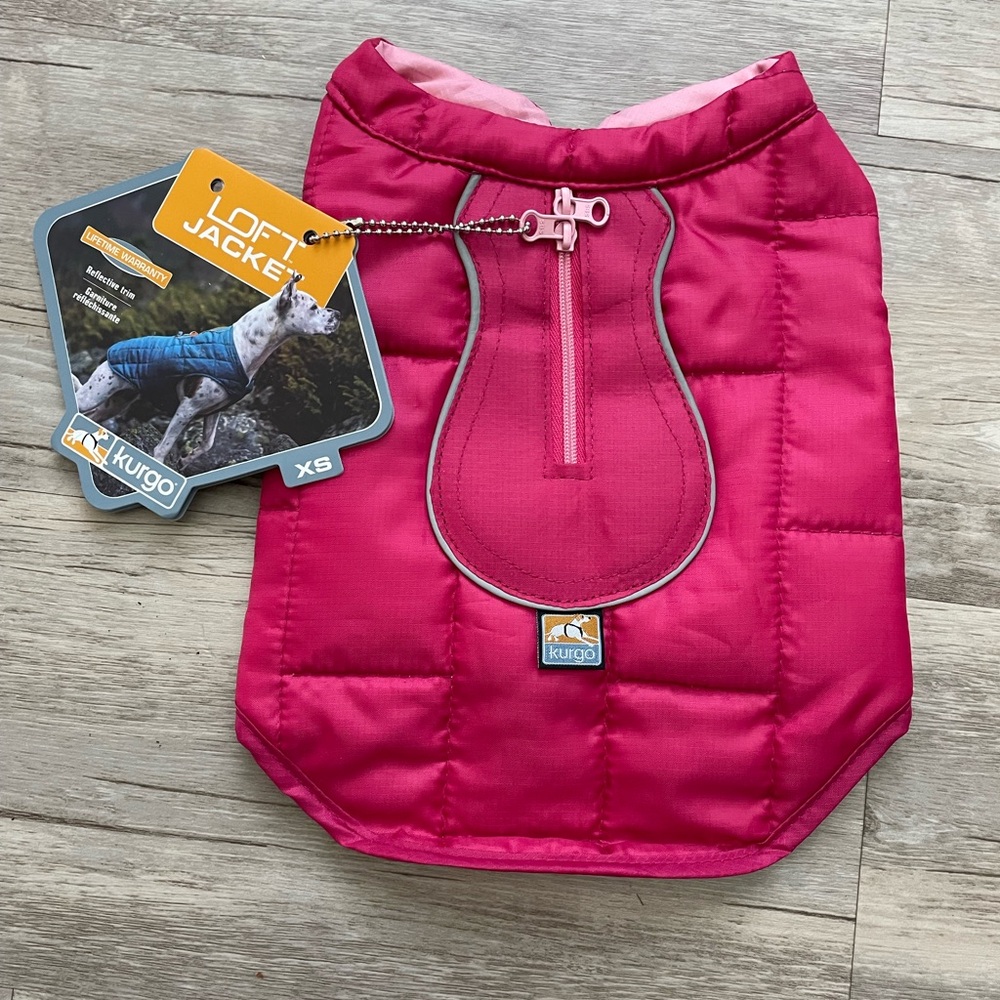 Kurgo Hot Pink Loft Jacket Dog Coat